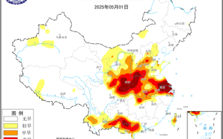 气象干旱黄色预警：陕西南部、河南西部、江苏南部以及广西中部等地特旱|界面新闻 · 快讯